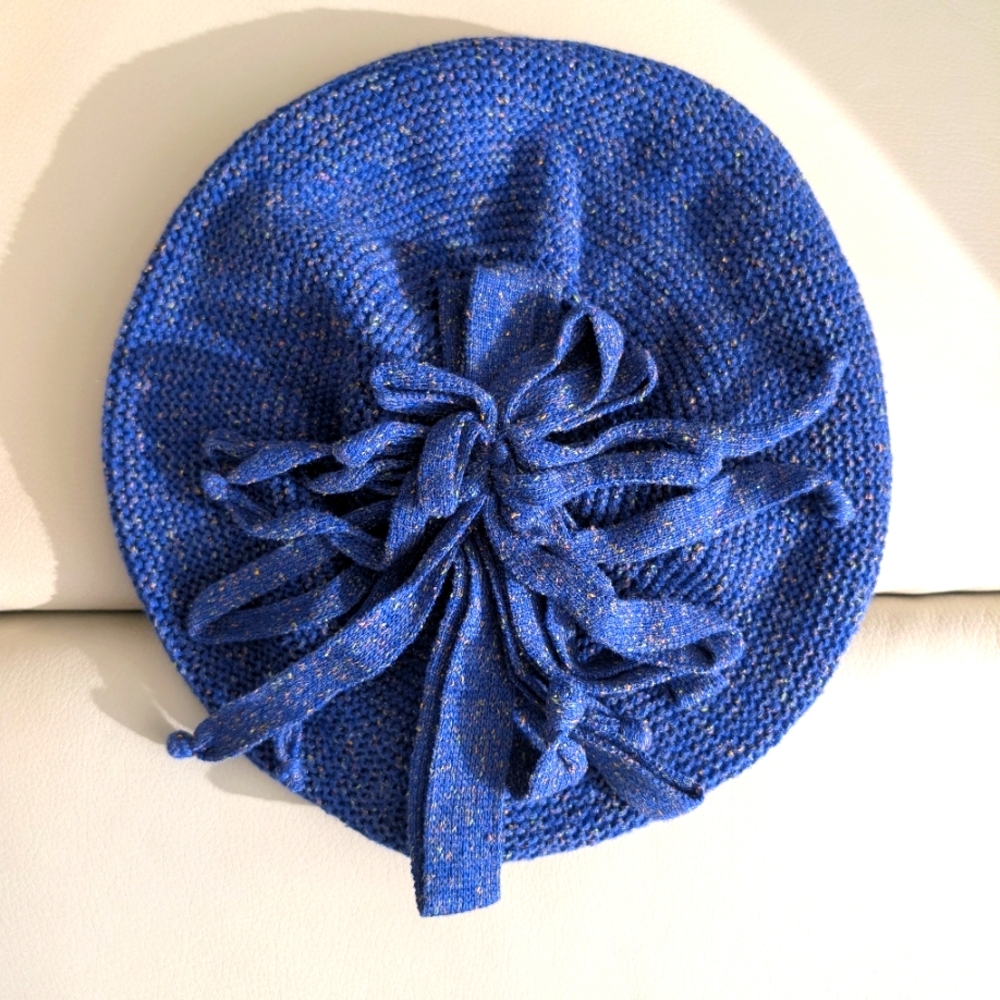 Elegant Blue Women's Cotton Hat
